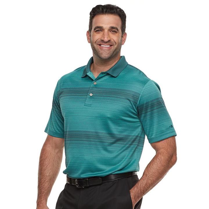 Men's Grand Slam Motionflow 360 Jacquard Performance Golf Polo, Size: 3xb, Green Oth