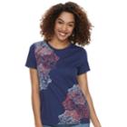 Women's Sonoma Goods For Life&trade; Essential Graphic Crewneck Tee, Size: Xl, Dark Blue