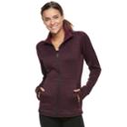 Women's Tek Gear&reg; Performance Full-zip Fleece Jacket, Size: Medium, Drk Purple