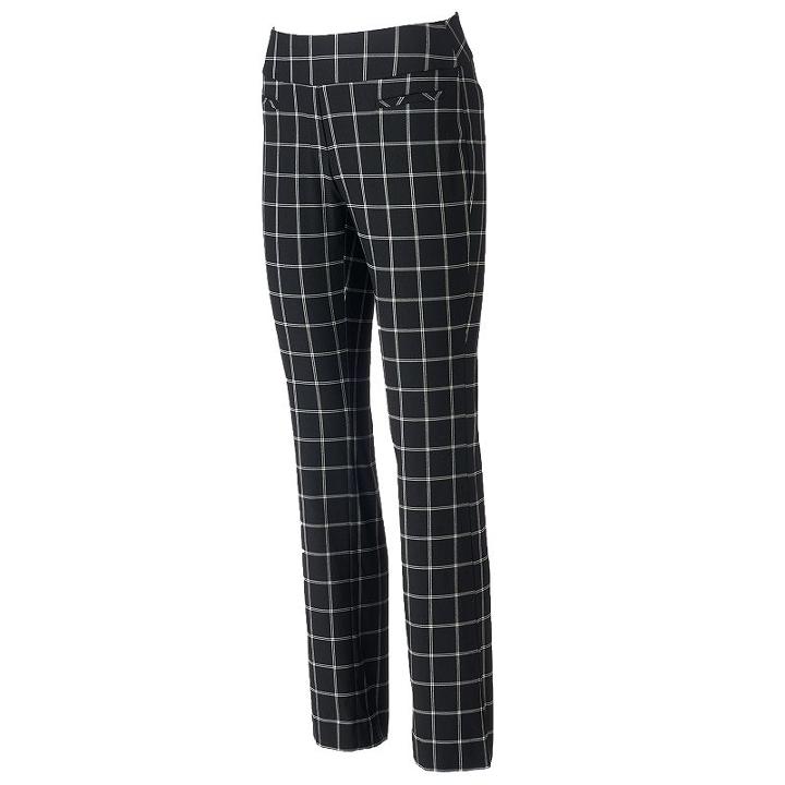 Women's Apt. 9&reg; Modern Fit Bootcut Dress Pants, Size: 0 T/l, Black