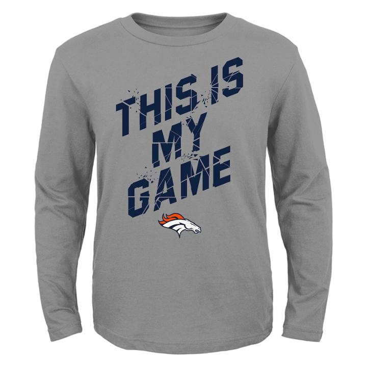 Boys 4-7 Denver Broncos My Game Tee, Size: M 5-6, Gray