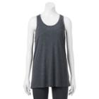 Juniors' So&reg; Mesh Back Racerback Tunic Tank, Girl's, Size: Medium, Oxford