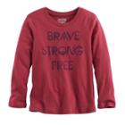 Boys 4-10 Jumping Beans&reg; Long Sleeve Softest Graphic Tee, Size: 4, Red