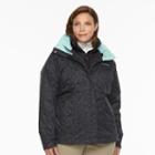 Plus Size Columbia Outer West Hooded 3-in-1 Systems Jacket, Women's, Size: 1xl, Grey (charcoal)