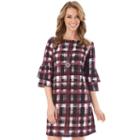 Women's Apt. 9&reg; Print Ruffle Shift Dress, Size: Small, Ovrfl Oth