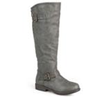 Journee Collection Spokane Women's Knee-high Boots, Girl's, Size: 10 Wc, Dark Grey