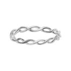 Primrose Sterling Silver Braided Ring, Women's, Size: 9, Grey
