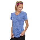 Women's Tek Gear&reg; Short Sleeve Tee, Size: S Tall, Med Purple
