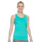 Petite Tek Gear&reg; Banded-bottom Performance Tank, Women's, Size: Xl Petite, Med Green