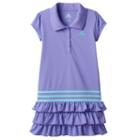 Girls 4-6x Adidas Ruffle Polo Dress, Girl's, Size: 6x, Lt Purple