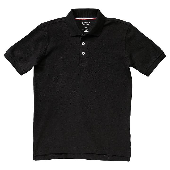 Boys 4-20 French Toast School Uniform Short-sleeve Pique Polo, Boy's, Size: 6-7, Black
