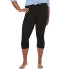 Juniors' Plus Size So&reg; Pajamas: Black Yoga Capri Leggings, Teens, Size: 2xl