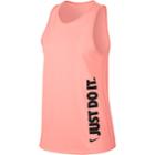 Women's Nike Dry Training Just Do It Graphic Tank, Size: Medium, Pink