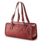 Amerileather Classy Leather Satchel, Women's, Red Other