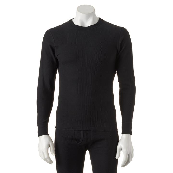 Big & Tall Hanes Ultimate X-temp Thermal Tee, Men's, Size: L Tall, Black