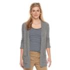 Women's Sonoma Goods For Life&trade; Long Cardigan, Size: Xl, Dark Grey