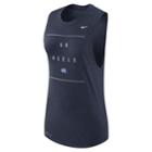 Women's Nike North Carolina Tar Heels Dri-fit Muscle Tank Top, Size: Xl, Blue (navy)