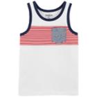 Boys 4-12 Oshkosh B'gosh&reg; Pocket Tank Top, Size: 4/5, White