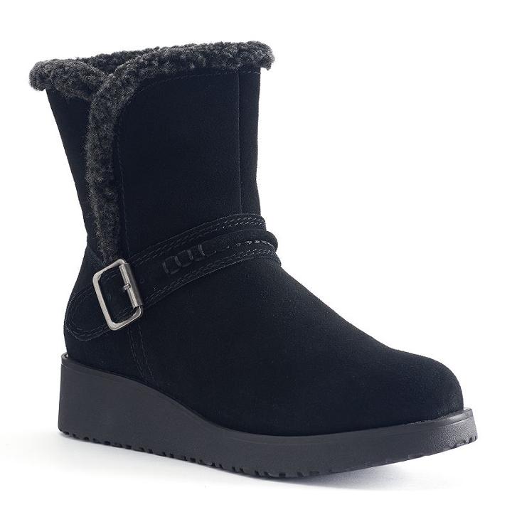 Sonoma Goods For Life&trade; Women's Wedge Ankle Boots, Size: 7, Black