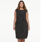 Plus Size Suite 7 Polka-dot Sheath Dress, Women's, Size: 22 W, Black