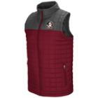 Men's Florida State Seminoles Amplitude Puffer Vest, Size: Small, Dark Red