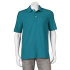 Men's Croft & Barrow&reg; Performance Pocket Pique Polo, Size: Xl, Blue (navy)