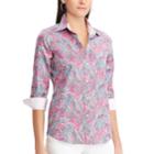 Women's Chaps No-iron Shirt, Size: Large, Pink