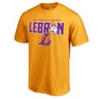 Men's Los Angeles Lakers Lebron James Player Tee, Size: Xxl, Gold