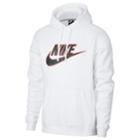 Men's Nike Fleece Pull-over Hoodie, Size: Medium, White