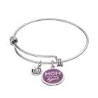 Love This Life Mom You Are Amazing Charm Bangle Bracelet, Women's, Purple