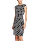 Women's Chaps Chain Print Sheath Dress, Size: Small, Black