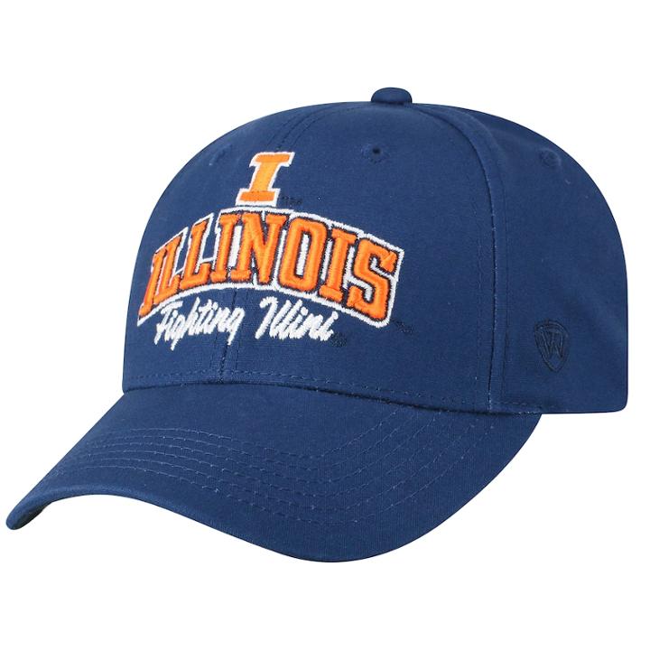 Adult Top Of The World Illinois Fighting Illini Advisor Adjustable Cap, Men's, Blue (navy)
