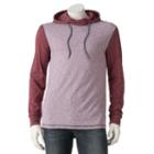 Men's Silver Lake Ottoman Hooded Tee, Size: Medium, Dark Red