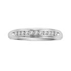 Love Always Sterling Silver 1/8-ct. T.w. Round-cut Diamond Wedding Ring, Women's, Size: 9.50, White