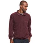 Men's Safe Harbor Classic-fit Banded-bottom Polo, Size: Medium, Dark Red