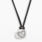 Insignia Collection Nascar Dale Earnhardt Jr. Sterling Silver 88 Heart Pendant, Women's, Grey