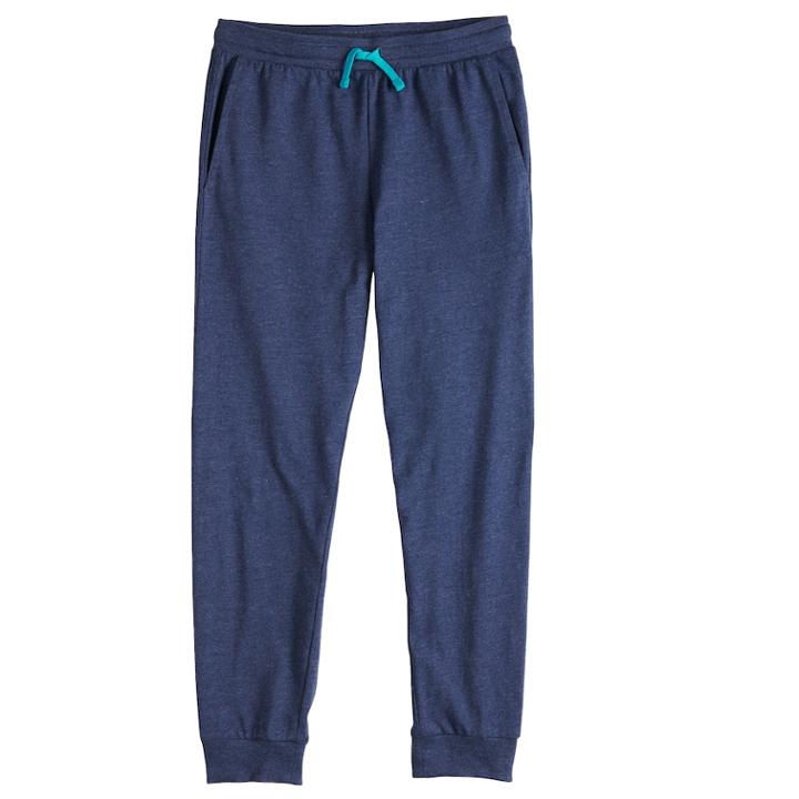 Boys 8-20 Tek Gear Lightweight Jersey Jogger Pant, Size: Xl(18/20), Blue (navy)