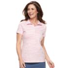 Women's Croft & Barrow&reg; Classic Polo, Size: Large, Med Pink