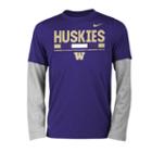 Boys 8-20 Nike Washington Huskies Legend Tee Set, Size: L 14-16, Purple