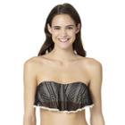 In Mocean Sadie Crochet Bikini Top, Size: Medium, Black