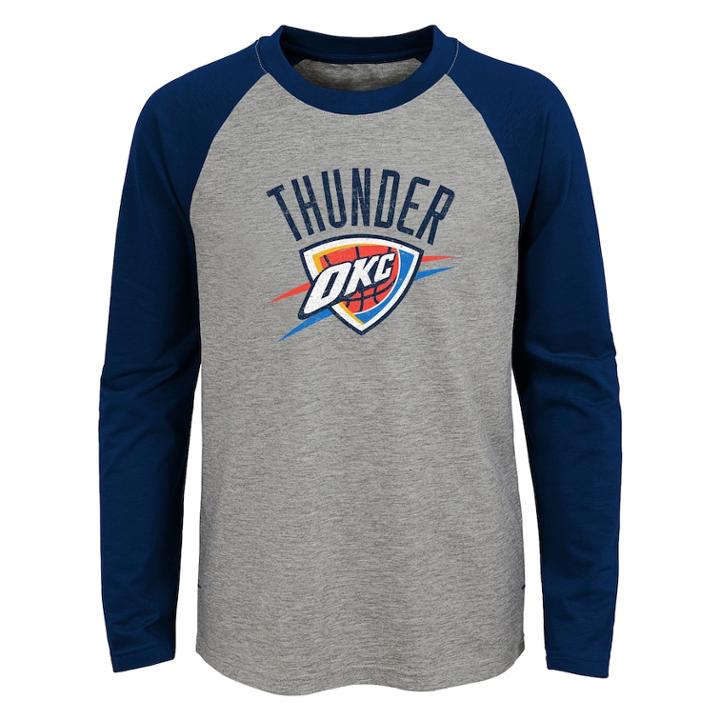Boys 4-18 Oklahoma City Thunder Fadaway Tee, Size: 6-7, Grey