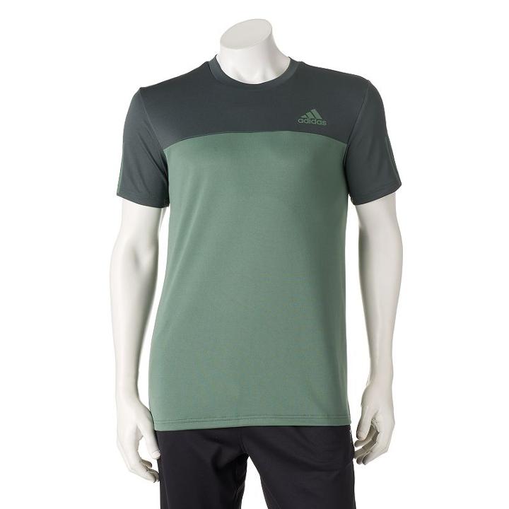 Men's Adidas Essential Tech Tee, Size: Large, Dark Green