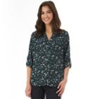 Juniors' Iz Byer Roll-tab Shirt, Teens, Size: Large, Dot