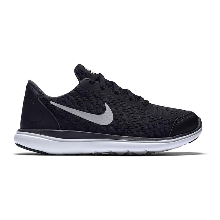 Nike Flex 2017 Run Pre-school Boys' Sneakers, Size: 13, Black