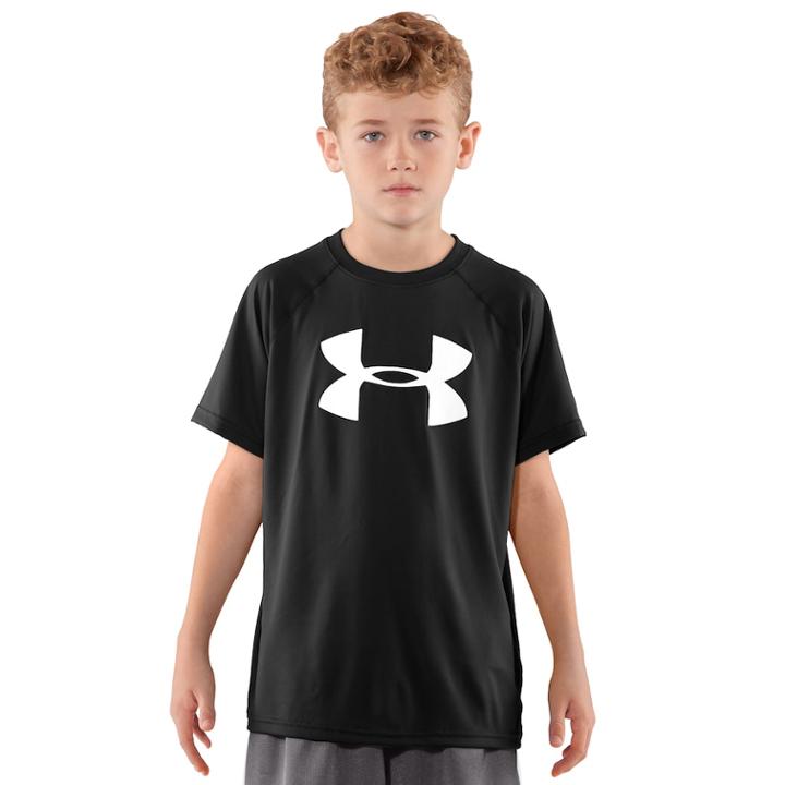 Boys 8-20 Under Armour Tech Logo Tee, Size: Large, Black
