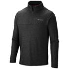 Men's Columbia Alpine Thistle Quarter-zip Pullover, Size: Small, Grey (charcoal)