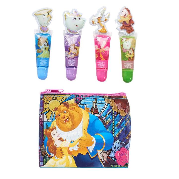Disney's Beauty And The Beast Girls 4-pk. Belle Lip Gloss With Zip Pouch, Multicolor