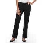Petite Croft & Barrow&reg; Pull-on Knit Pants, Women's, Size: S Petite, Black