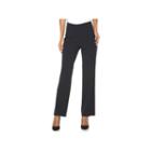 Women's Croft & Barrow&reg; Hollywood Straight-leg Dress Pants, Size: 16 Short, Blue (navy)