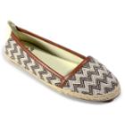 Corkys Zigzag Women's Espadrille Flats, Size: 7, Brown